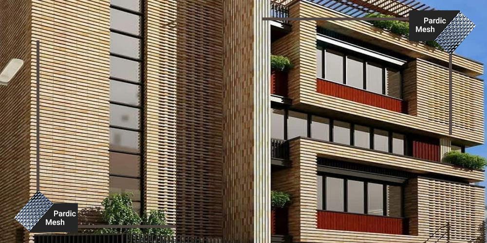 نمای دکوراتیو ساختمان | نمای دکوراتیو با ورق فلزی اکسپندد متال